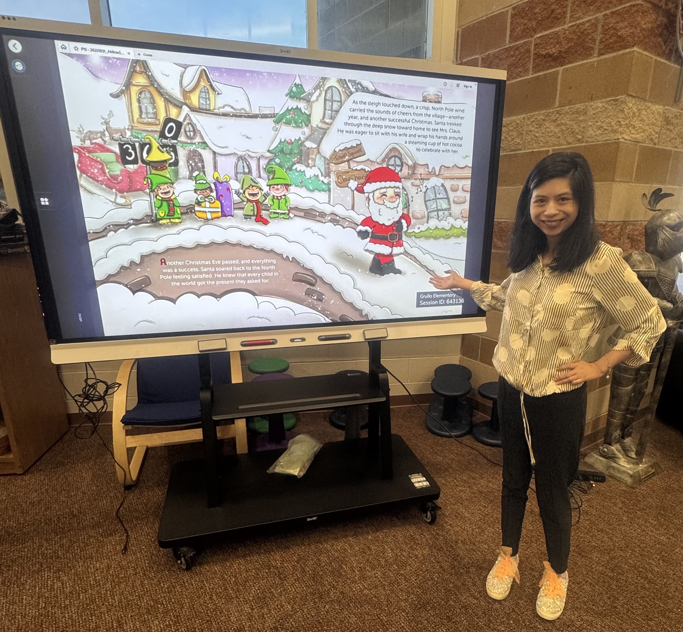 Reading at Grulla Elementary